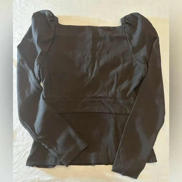 INTERMIX Classic Black Blouse - Picture 5 of 8